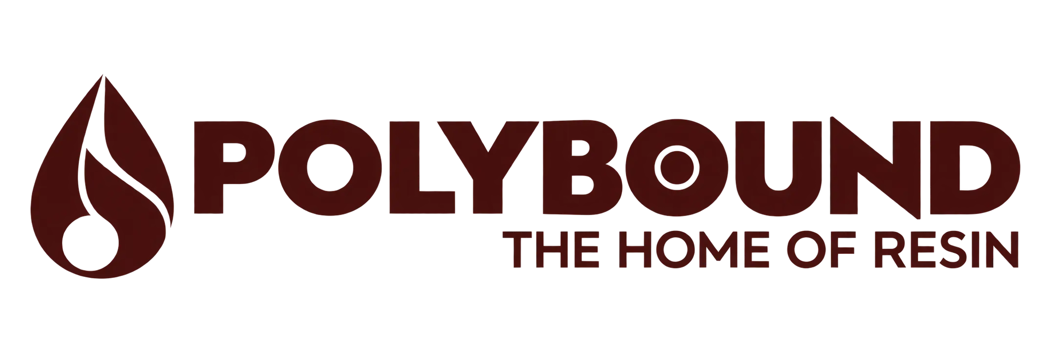Polybound logo in burgandy